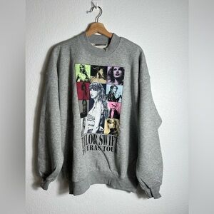TAYLOR SWIFT THE ERAS TOUR HEATHER GRAY CREWNECK L